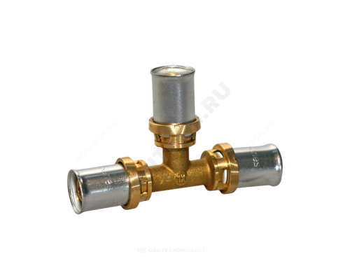 Тройник МП пресс лат Дн32х16х32 перех Giacomini RM151Y090