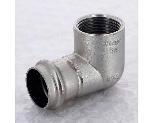 Угол пресс-В компактный нержавеющая сталь Sanpress Inox VIEGA 28x1"