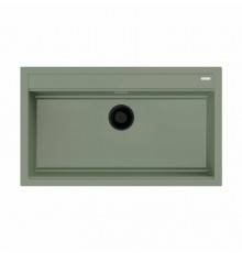 Мойка, OMOIKIRI, Kitagawa, шгв 860-510-220, отверстия для смесителя-5 промаркированных, цвет-wind green