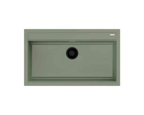 Мойка, OMOIKIRI, Kitagawa, шгв 860-510-220, отверстия для смесителя-5 промаркированных, цвет-wind green