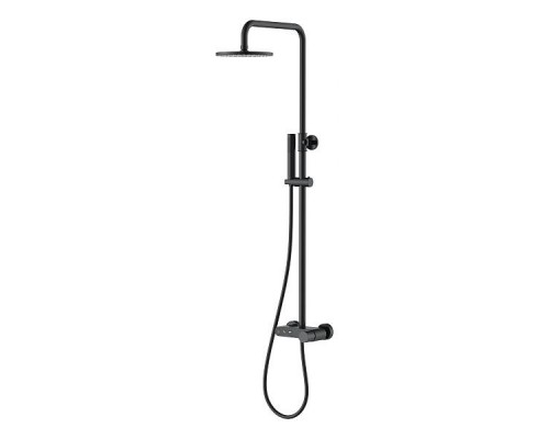 Boheme Stick Душевая стойка с верхним душем 30х57х112,5h см, цвет: black 128-BB
