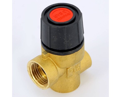 Клапан предохранительный ВВ с отверстием для манометра 1/4" EMMETI 1/2" 3 бар