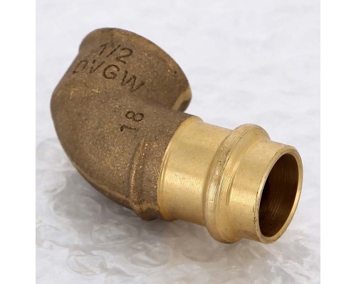 Угол пресс-В бронза Sanpress VIEGA 18х1/2"