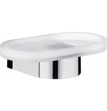 30055019000 EDITION 300 Держатель настенный с матовой хрустальной мыльницей, хром 30055019000