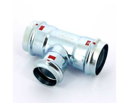 Тройник пресс оцинкованная сталь Prestabo VIEGA 54х42х54