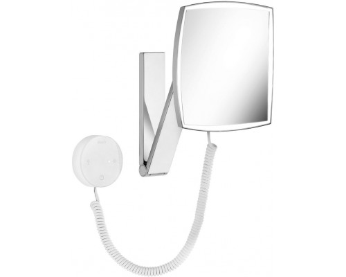 17613019000 ILOOK_MOVE Косметическое зеркало, квадратное, 5-уровневая подсветка, стеклянная панель управления, фактор увеличения x 5, хром 17613019000