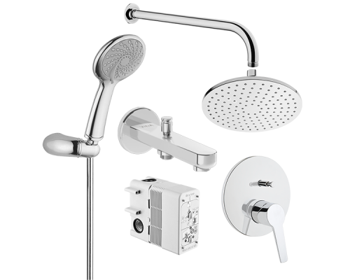 Душевой комплект, Vitra, Solid S, цвет-хром