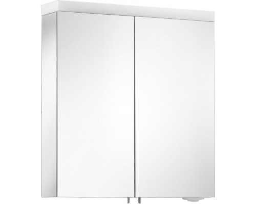 24202171301 ROYAL REFLEX.2 Зеркальный шкаф 650700150 мм 2 поворотные дверцы с хрустальным двойным зеркалом, боковины корпуса зеркальные 24202171301