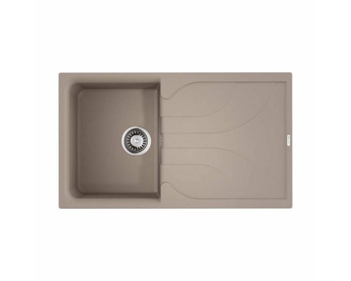 Мойка, OMOIKIRI, Yasugata, шгв 860-500-225, отверстия для смесителя-2 промаркированных, цвет-бежевый