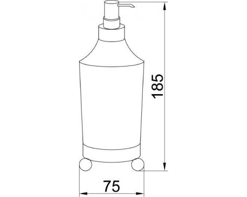 Boheme Hermitage Дозатор настольный, цвет: золото 10359