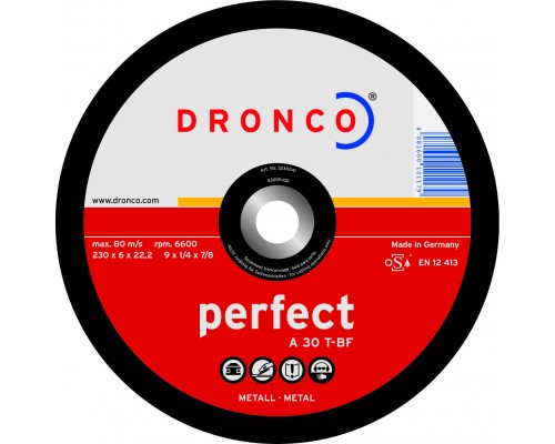 Шлифовальный диск Dronco A30T 125х6 (3126040)