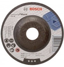 Круг шлифовальный Bosch Standard for Metal A 24 P BF 115 х 6 мм (2608603181)