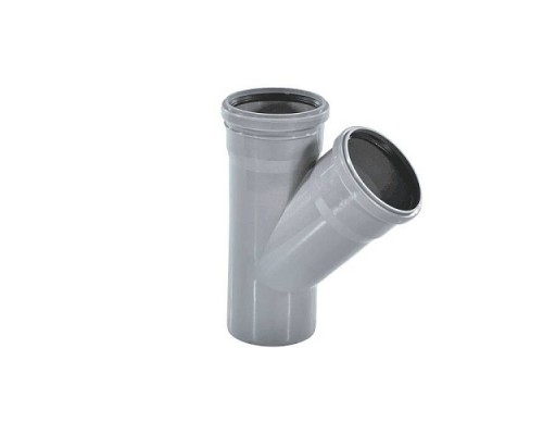 Тройник PP-H сер б/н Дн50х50х45гр в/к VALFEX 22050050 Тройник PP-H сер б/н Дн50х50х45гр в/к VALFEX 22050050