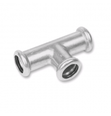 Тройник, Sanha, NiroPress AISI304L, ВПр, 42, нержавеющая сталь, 91130.3