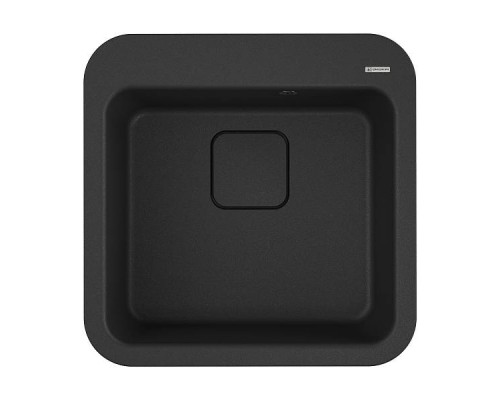 Omoikiri Tasogare 51-BL Кухонная мойка Artgranit 51x51 см, цвет: черный 4993742