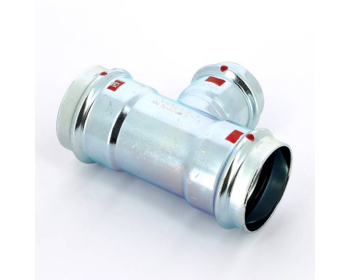 Тройник пресс оцинкованная сталь Prestabo VIEGA 54х42х54