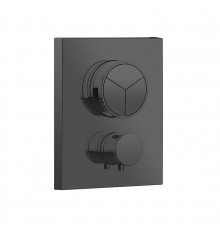 Смеситель для душа, Almar, Core, на 3 потребителя, цвет-Absolute Black Brushed PVD