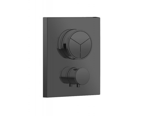Смеситель для душа, Almar, Core, на 3 потребителя, цвет-Absolute Black Brushed PVD