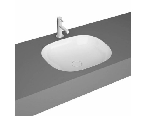 Раковина, Vitra, Plural, шгв 450-380-135, отверстия для смесителя-отсутствуют, VitrA Clean, цвет-белый