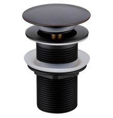 Boheme Донный клапан для раковины, Click-Clack, цвет: черный матовый 612-B