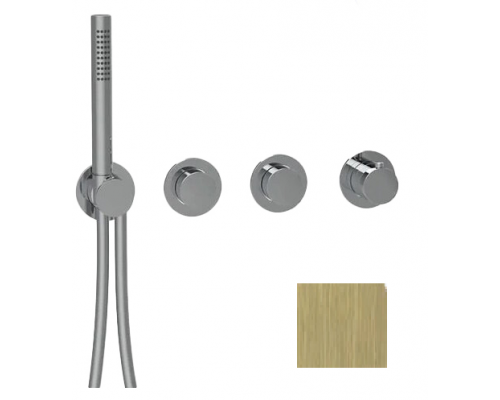 Смеситель для душа, Almar, Modular Push, на 2 потребителя, цвет-High Brass Brushed PVD