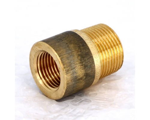 Переходник круглый НВ Viega 3/4" х 1/2" бронза