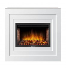 Каминокомплект:Очаг Electrolux EFP/P-2520LS с порталом Cubo 25 белый
