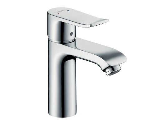 Смеситель для раковины HansGrohe 110 HG Metris однорычажный со сливным гарнитуром хром