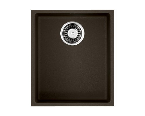 Omoikiri Bosen 38-U-DC Кухонная мойка Tetogranit 38x44 см, цвет: темный шоколад 4993229