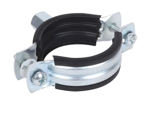 Хомут оцинкованный, 2S, M8, 20-24 мм, с epdm