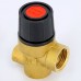 Клапан предохранительный ВВ с отверстием для манометра 1/4" EMMETI 1/2" 3 бар