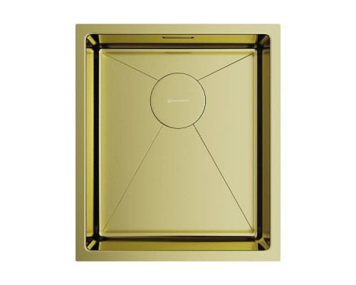 Omoikiri Taki 38-U/IF-LG Кухонная мойка нерж. сталь 38x44 см, цвет: светлое золото 4973092