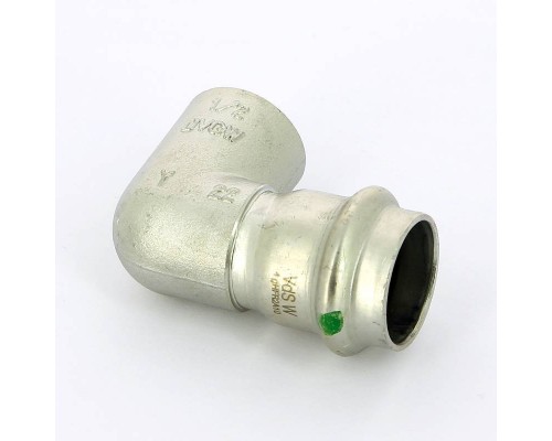 Угол пресс-В компактный нержавеющая сталь Sanpress Inox VIEGA 22х1/2"