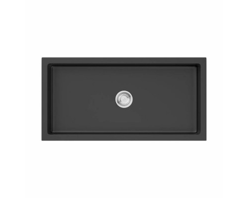 Мойка, OMOIKIRI, Mikura, шгв 910-460-254, отверстия для смесителя-отсутствуют, цвет-черный