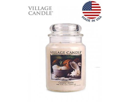 Декоративная свеча Village Candle Кокос и Ваниль (602 грамма)