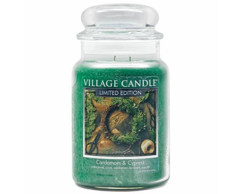 Декоративная свеча Village Candle Кардамон и Кипарис (602 грамма)