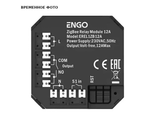 Реле ENGO модульное 12A сухой контакт, ZigBee