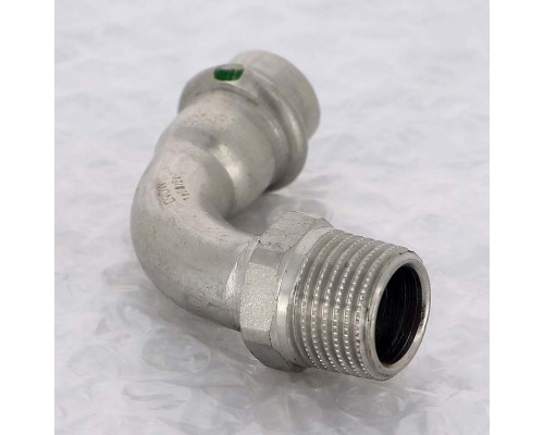 Угол пресс-Н нержавеющая сталь Sanpress Inox VIEGA 15x1/2"