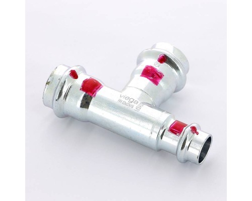 Тройник пресс оцинкованная сталь Prestabo VIEGA 22x22x15 SC-Contur