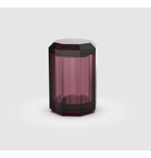 Емкость, Decor Walther, Kristall, шгв 90-90-140, с крышкой, цвет-Rich Burgundy