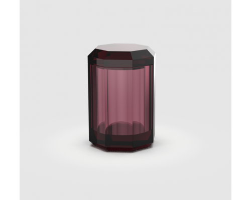 Емкость, Decor Walther, Kristall, шгв 90-90-140, с крышкой, цвет-Rich Burgundy