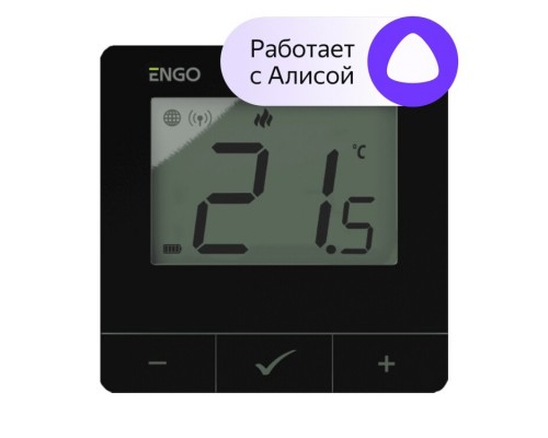 Умный терморегулятор ZigBee/868 МГц, 2хАА, черный Умный терморегулятор ZigBee/868 МГц, 2хАА, черный