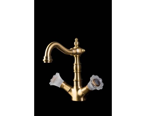 Boheme Camelia Смеситель для раковины высокий, цвет: бронза матовая 312-Camelia