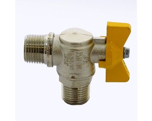 Кран шаровой для газа НН угловой бабочка ITAP 1/2"