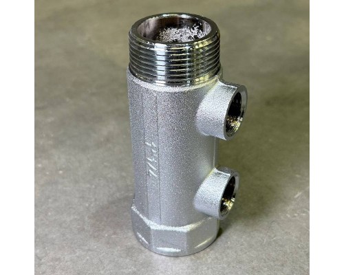 Коллектор 1 1/4" (ВР-НР) с 2 отв. 1/2" ВР (межосев. 50 мм)