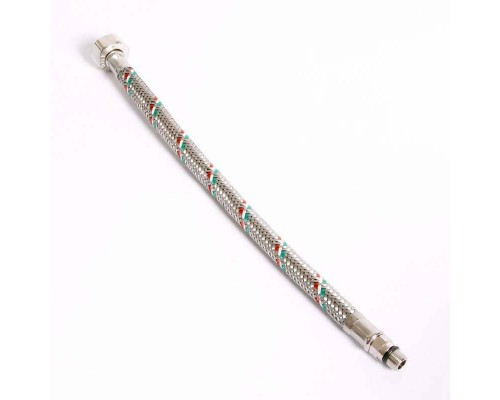 Гибкая подводка для смесителя UNI-FITT М10х1 - 1/2" 30 см оплетка из нержавеющей стали Гибкая подводка для смесителя UNI-FITT М10х1 - 1/2" 30 см оплетка из нержавеющей стали