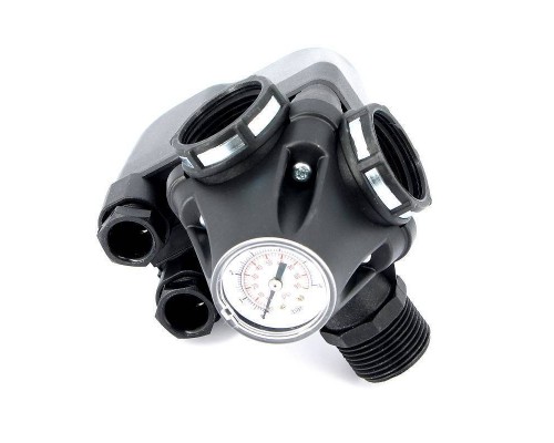 Реле давления UNI-FITT PM 5-3W НВВ 1", с манометром, 1-5 бар