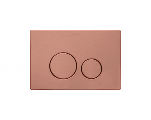 Boheme Кнопка смыва для инсталляции, нержавеющая сталь, цвет: copper brushed 649-CB