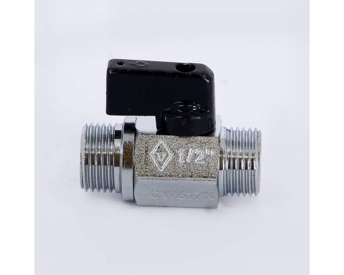 Кран шаровой мини Kansas Bugatti НН флажок 1/2" проход 15 мм