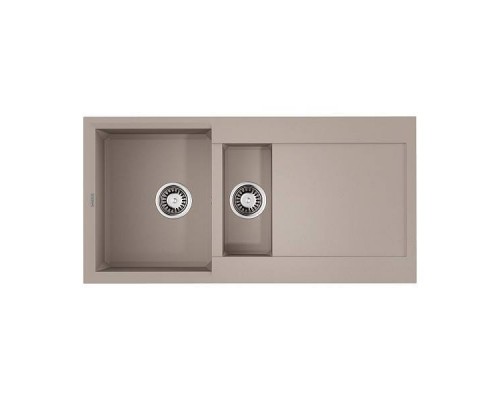 Omoikiri Sakaime 100-2-SA Кухонная мойка Tetogranit 100x50 см, цвет: бежевый 4993894